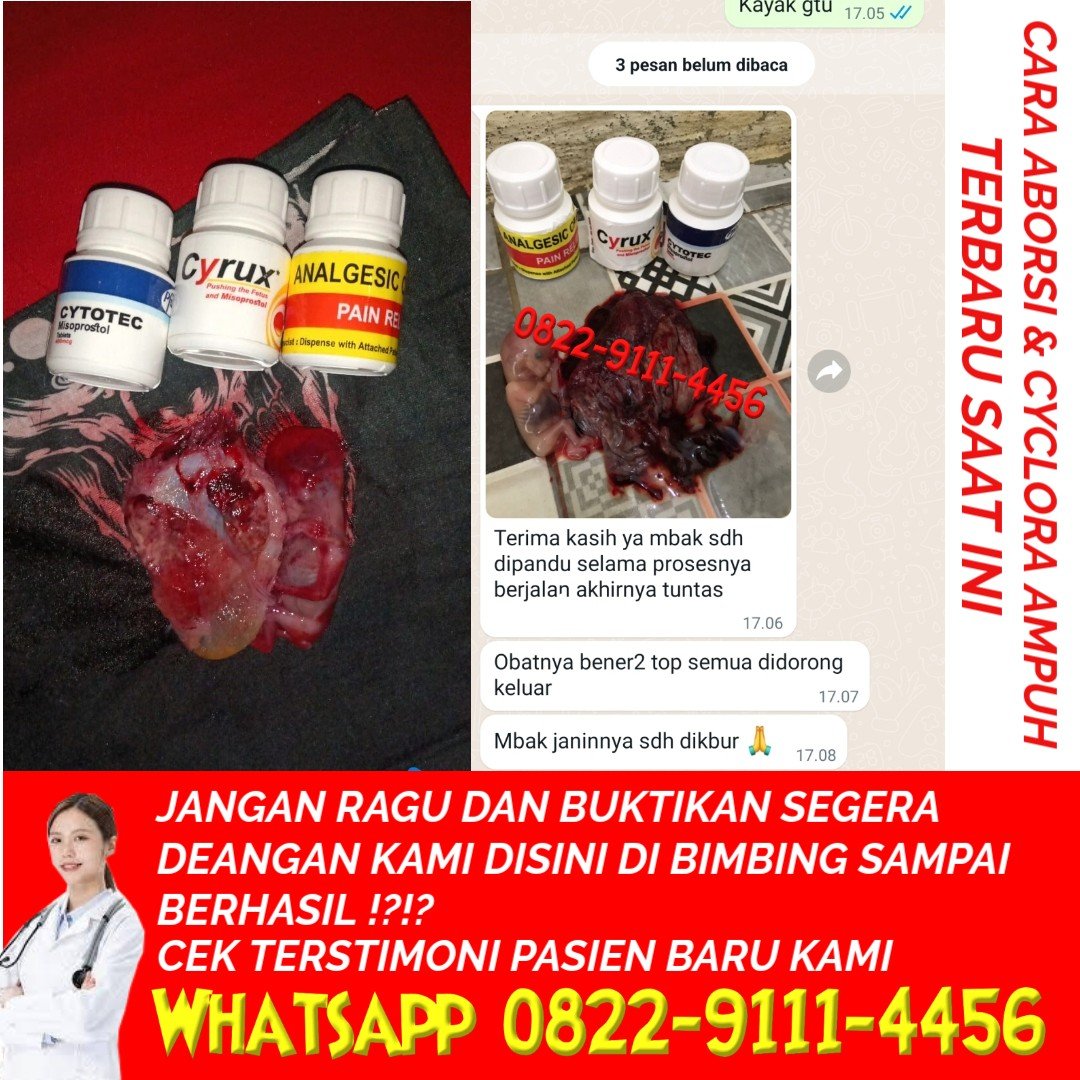 Apa Itu Obat Aborsi Cytotec 400 mcg: Testimoni Nyata, Aman, dan 100% Berhasil